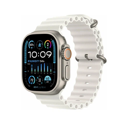 Умные часы Apple Watch Ultra 2 GPS + Cellular 49мм Titanium Case with White Ocean Band (One Size)